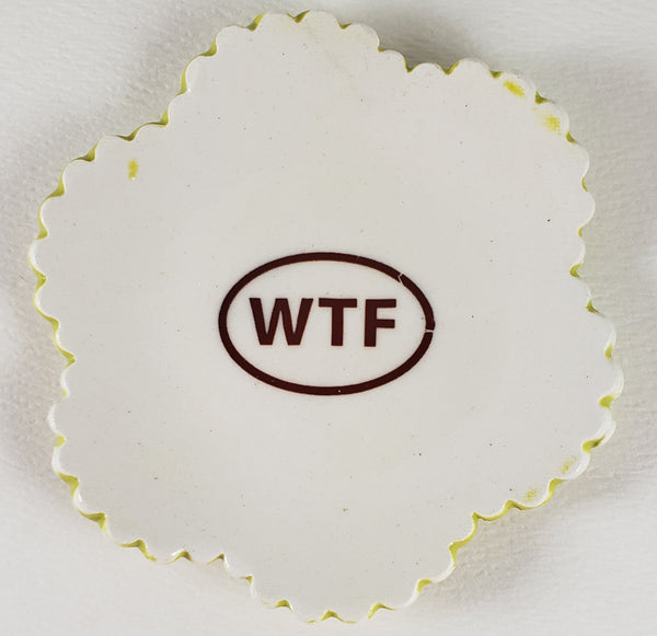 Tiny Plate with "WTF"